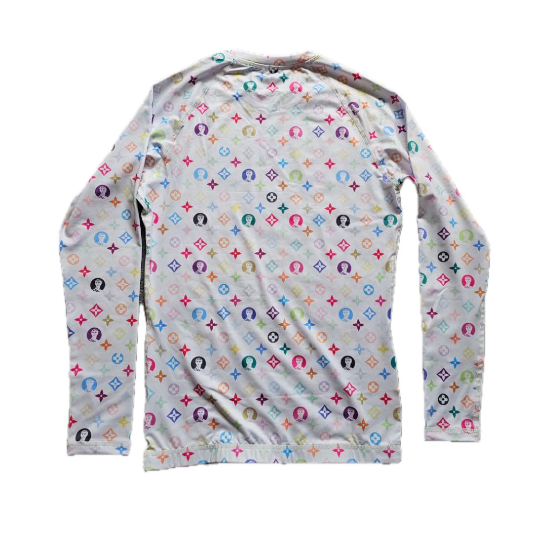 Creonte Monogram Multi-Color Rashguard Long Sleeve
