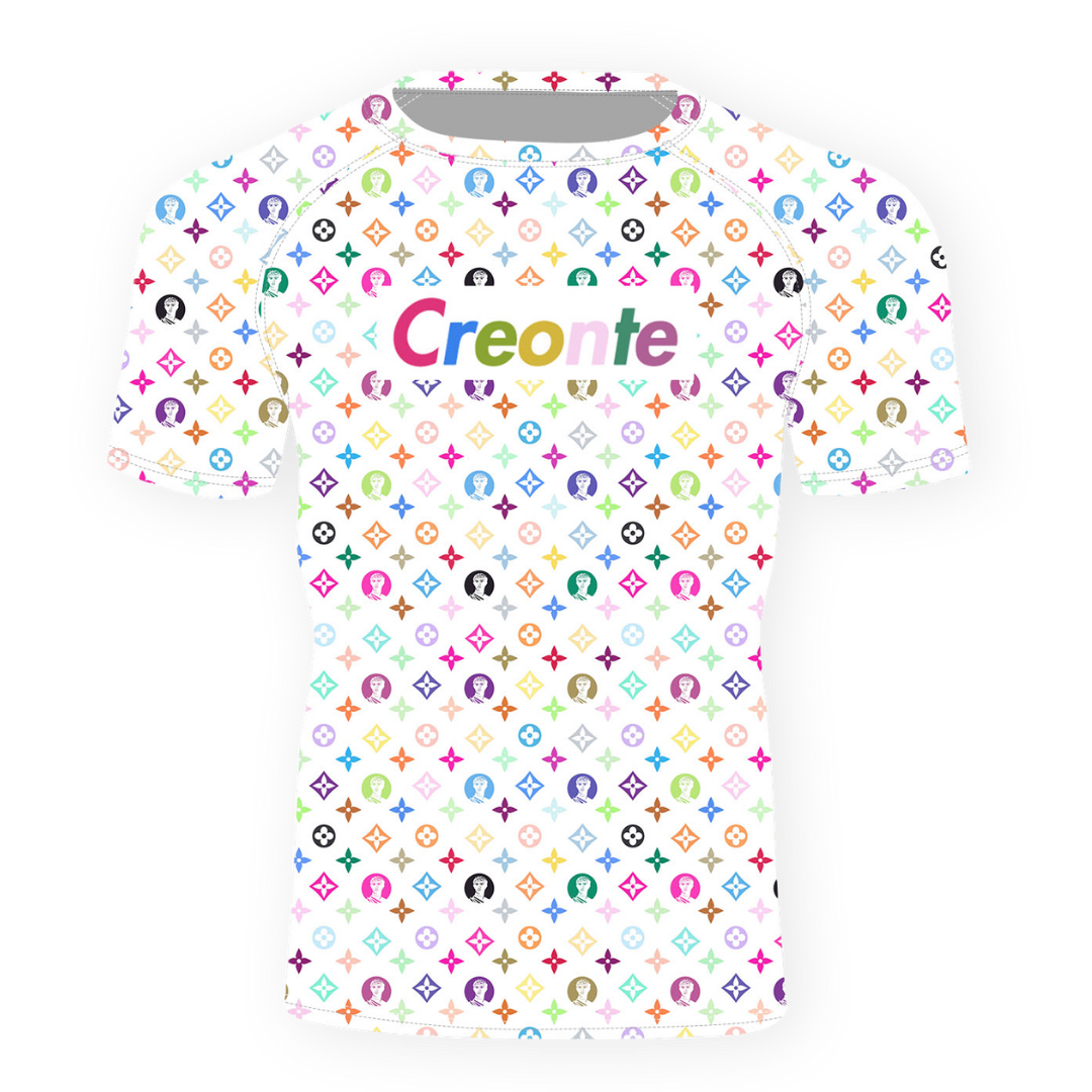 Creonte Monogram Multi-Color Rashguard Short Sleeve