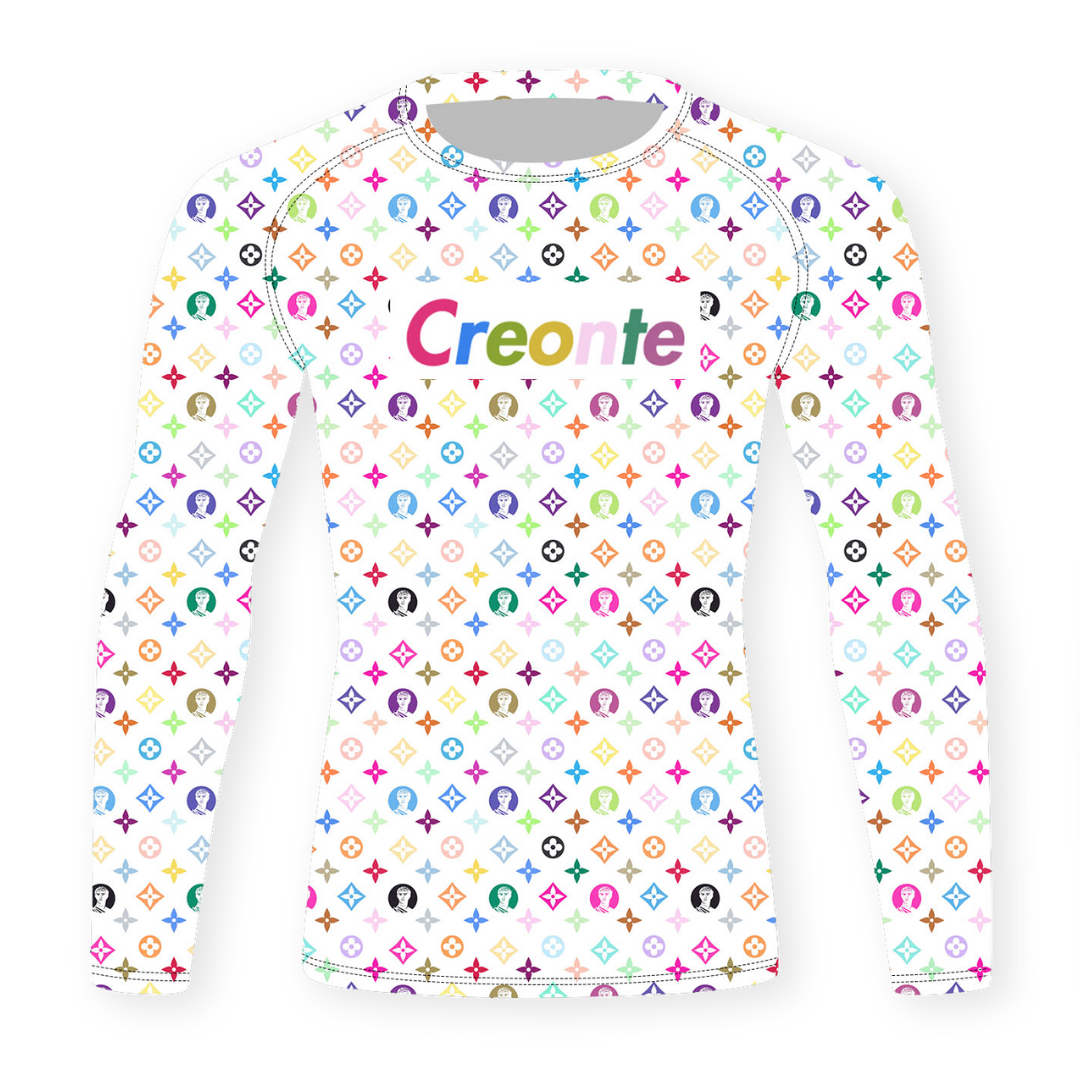 Creonte Monogram Multi-Color Rashguard Long Sleeve
