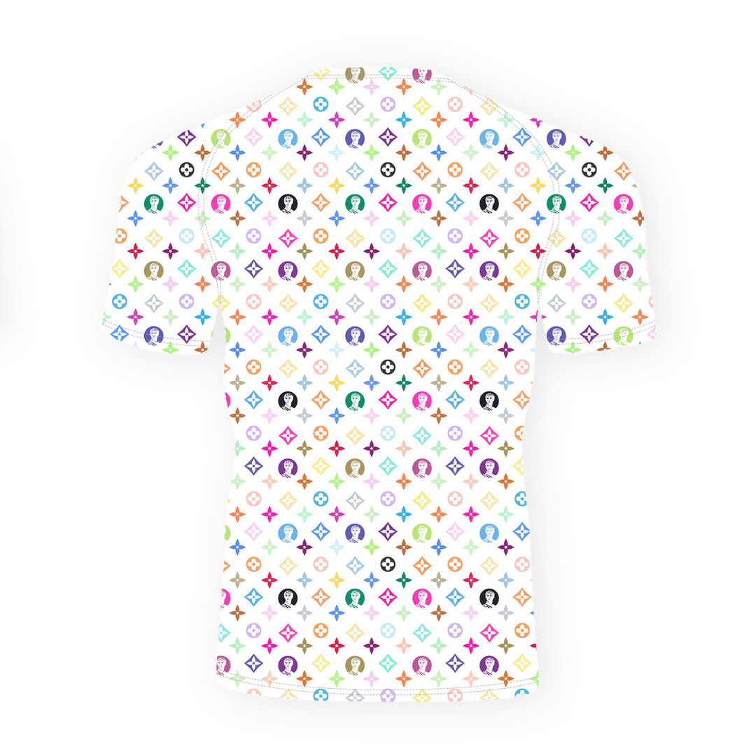 Creonte Monogram Multi-Color Rashguard Short Sleeve