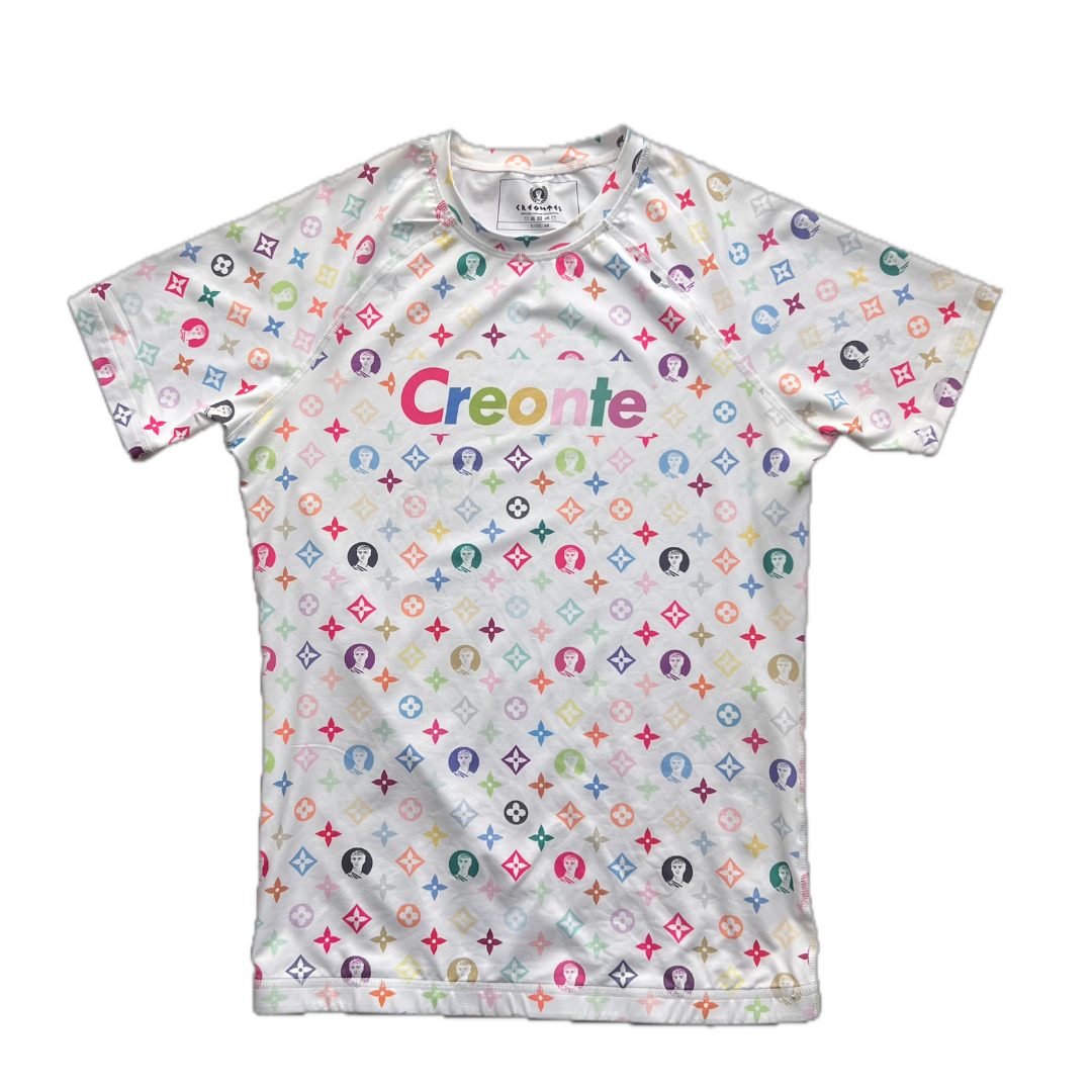 Creonte Monogram Multi-Color Rashguard Short Sleeve
