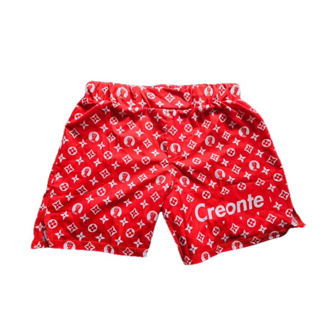 Creonte Monogram Red Shorts